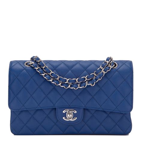 chanel classic bag blue|chanel bag classic sale.